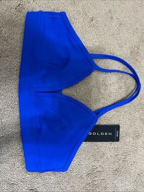 Aritzia Golden Triangle Bralette in Royal Blue